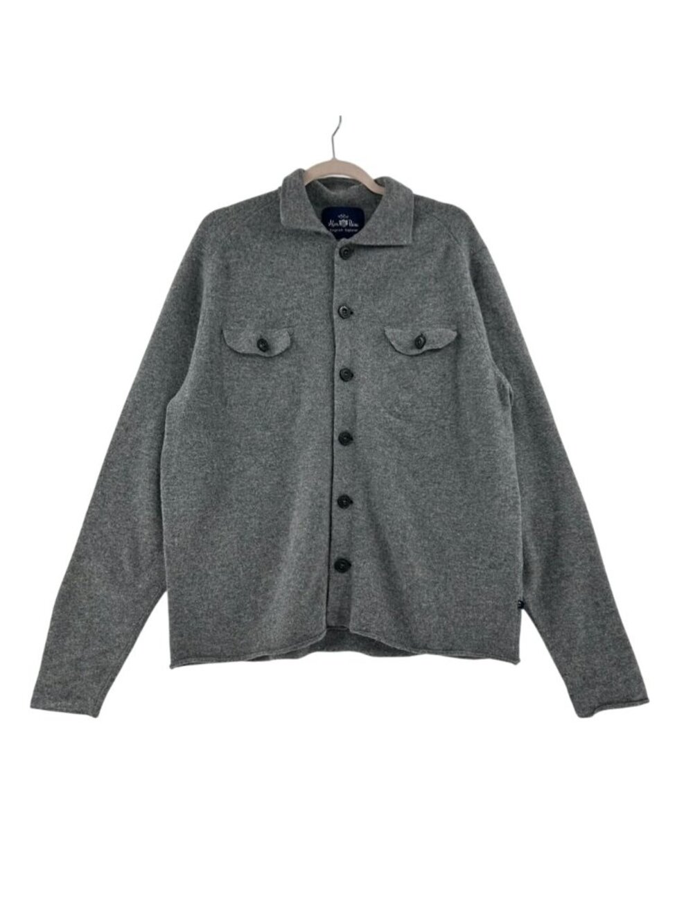 Alan Paine English Explorer Jacket Men's EUR 54 US XXL Gray Pure Lambswool